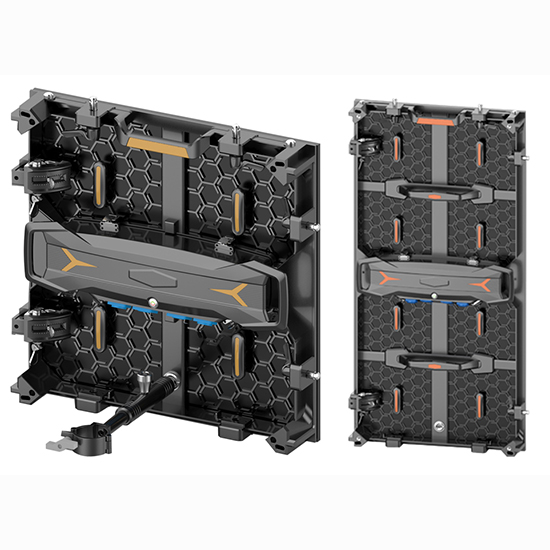 LDR-seeria kulutõhus välitingimustes rentimise LED-ekraan 500x500mm die-casting alumiiniumpaneeliga, mille moodulikaitsekõvera lukutugede jaoks on led-lambikaitsed, muudab kõvera LED-ekraani